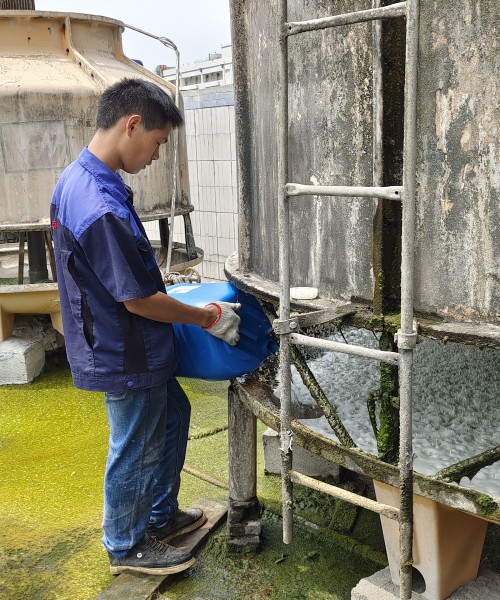 空调冷却循环水系统管道如何进行清洗步骤-循环水系统清洗保养-水垢清洗剂-水处理药剂生产